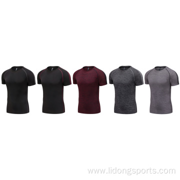 Men Running T Shirt Quick Dry Fitness Shirt